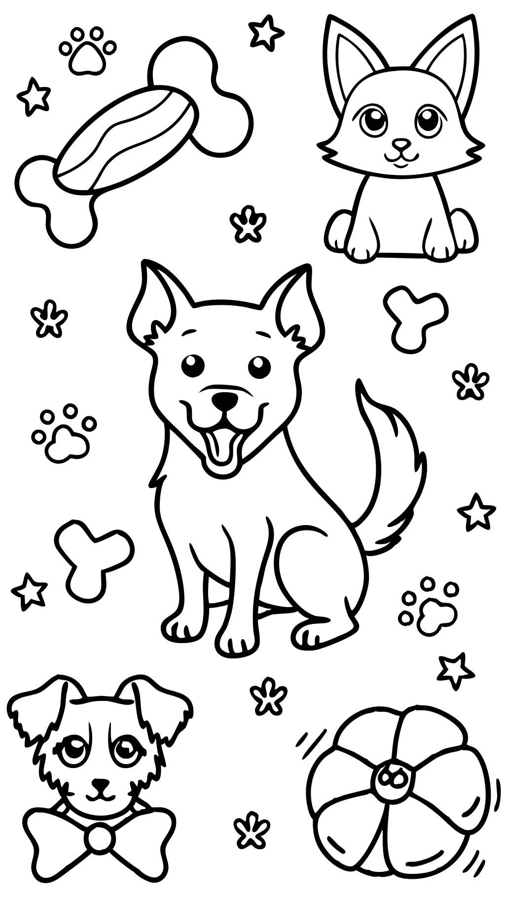 free printable dog coloring pages